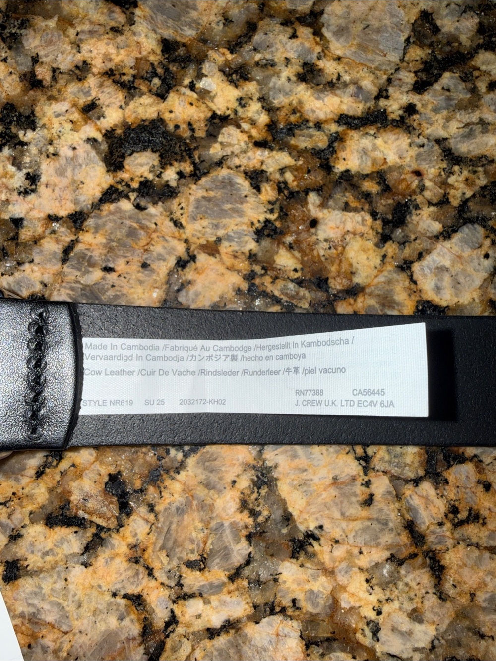 Madewell Studded Western True Black Leather Belt, Size X-Large, NWT - Picture 4 of 6